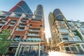 Barangaroo South with commercial and residential buildings early in the morning