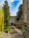 Baratia Catholic Church in Campulung Muscel, Romania Royalty Free Stock Photo