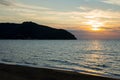 Baratti beach sunset Royalty Free Stock Photo