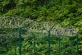 Barb Razor Wire With Central Reinforcement On The Sectional Fence