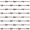 Barb wire background