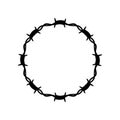 barb wire icon design template vector illustration Royalty Free Stock Photo