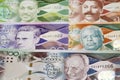Barbadian dollar a business background Royalty Free Stock Photo