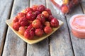 Barbados cherry, Family Malpighiaceae Royalty Free Stock Photo