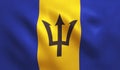 Barbados Flag Royalty Free Stock Photo