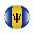 Barbados Flag icon in the