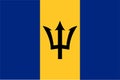 Barbados Flag Royalty Free Stock Photo