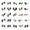 Barbados flag, vector illustration Royalty Free Stock Photo