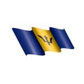 Barbados flag, vector illustration Royalty Free Stock Photo