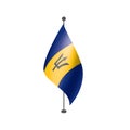 Barbados flag, vector illustration Royalty Free Stock Photo