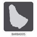 Barbados map icon