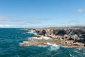 Barbados Ocean and rocks Next to Animal Flower Cave. Atlantic Ocean. Caribbean Sea Island