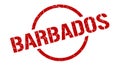 Barbados stamp. Barbados grunge round isolated sign.