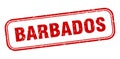 Barbados stamp. Barbados grunge isolated sign.