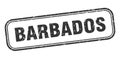 Barbados stamp. Barbados grunge isolated sign.