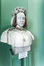 Barbara Radziwill bust in the Olesko Castle in Lviv Oblast in Ukraine