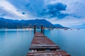 Barbarano di Salo, Italy, at Lake Garda during a beautiful sunset Royalty Free Stock Photo