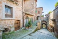 Scenic sight in Barbarano Romano, medieval village in Viterbo Province, Lazio, Italy. Royalty Free Stock Photo