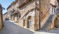 Scenic sight in Barbarano Romano, medieval village in Viterbo Province, Lazio, Italy. Royalty Free Stock Photo