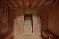 Barbarano Romano, Viterbo, Lazio, Italy: Etruscan necropolis of San Giuliano, interior of an ancient tomb, 2500 years old