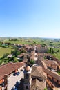 Barbaresco town aerial view, Langhe, Italy