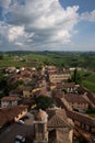 Barbaresco, vineyard and hills of the Langhe region. Piemonte, Italy Royalty Free Stock Photo