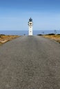 Barbaria lighthouse Formentera from road