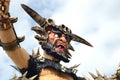 Barbarian detail float at Viareggio Carnival Royalty Free Stock Photo