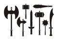 Barbarian weapon - silhouette