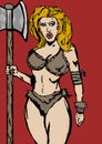 Barbarian woman