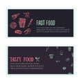 Barbecue banner Templates for your party with grunge icons and frame. BBQ vintage grill background.