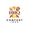 Barbecue, BBQ logo design vector Royalty Free Stock Photo