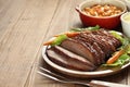 Barbecue beef brisket Royalty Free Stock Photo