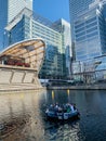 Barbecue boat is the new fun experience for party on Thames river in London England