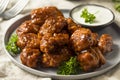 Barbecue Boneless Chicken Wings Royalty Free Stock Photo