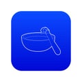 Barbecue brush icon blue vector Royalty Free Stock Photo