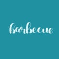 Barbecue. Brush lettering illustration. Royalty Free Stock Photo