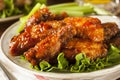 Barbecue Buffalo Chicken Wings Royalty Free Stock Photo