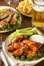 Barbecue Buffalo Chicken Wings Royalty Free Stock Photo