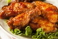 Barbecue Buffalo Chicken Wings Royalty Free Stock Photo