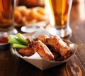 Barbecue buffalo chicken wings Royalty Free Stock Photo