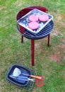 Barbecue with Burgers Royalty Free Stock Photo