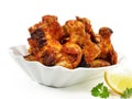 Fine Meat Barbecue - Chicken Wings isolated on white Background Royalty Free Stock Photo