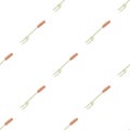 Barbecue fork pattern seamless vector Royalty Free Stock Photo