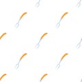 Barbecue fork pattern seamless vector Royalty Free Stock Photo