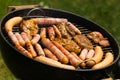 Barbecue in the Garden , close up