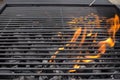 Barbecue grill grate. BBQ, fire, charcoal Royalty Free Stock Photo