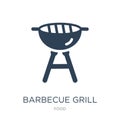 barbecue grill icon in trendy design style. barbecue grill icon isolated on white background. barbecue grill vector icon simple Royalty Free Stock Photo