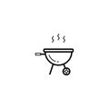 Barbecue, grill icon vector illustration