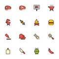 Barbecue And Grill Icons